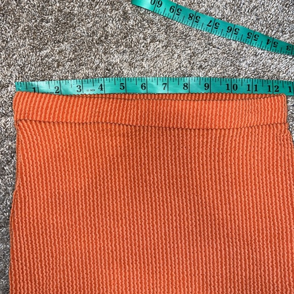 21 Saints orange midi to full ribbed skirt size small w/ lots of stretch - Picture 6 of 7